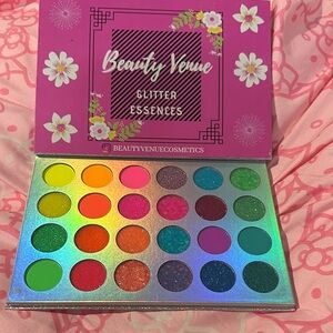 Glitter Essences Eye Shadow Palette — Bright Pink